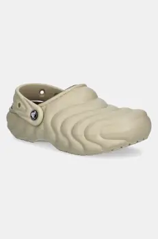 Crocs papuci de casa Classic Lined Overpuff Clog culoarea galben, 210059 imagine