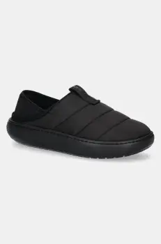 Crocs papuci de casa Classic Puff Moc culoarea negru, 210706 imagine
