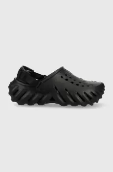 Crocs papuci Echo Clog culoarea negru, 207937 imagine