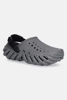 Crocs papuci Echo Crackle Clog culoarea gri, 211630 imagine