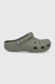 Crocs Papuci femei, culoarea verde imagine