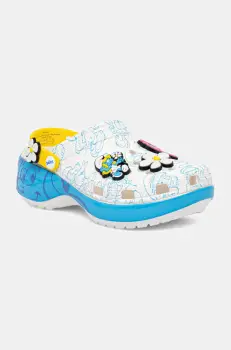 Crocs papuci Smurfs Platform Clog W femei, 210822-90H imagine