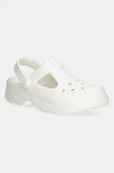 Crocs sandale CLASSIC MARY JANE CLOG KIDS culoarea bej, 210615 imagine