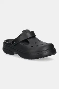 Crocs sandale CLASSIC MARY JANE CLOG KIDS culoarea negru, 210615 imagine