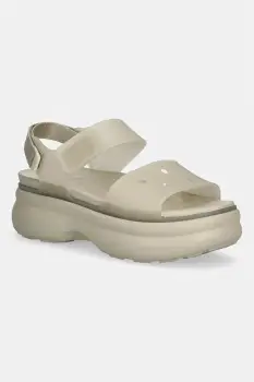 Crocs sandale cu platforma pentru femei Soho Frosted Y Strap Sandal imagine