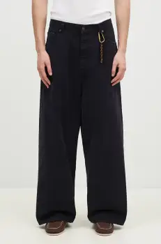 DARKPARK pantaloni de bumbac Ray culoarea bleumarin, drept, MTR11.FAP05.0058 imagine