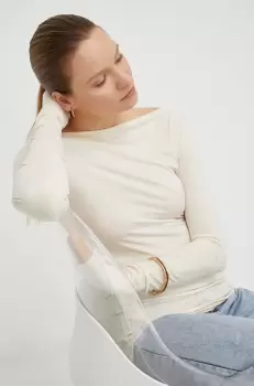 Day Birger et Mikkelsen bluza Lexi femei, culoarea bej, neted imagine