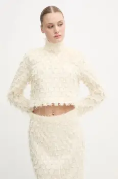 Day Birger et Mikkelsen bluza Lynette femei, culoarea bej, cu imprimeu, DAY65243514 imagine