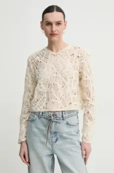 Day Birger et Mikkelsen bluza Reyne femei, culoarea bej, neted, DAY65243746 imagine