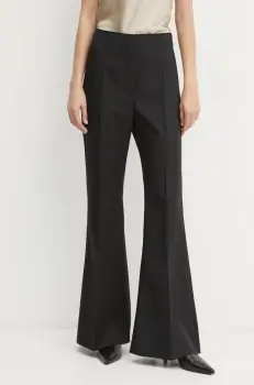 Day Birger et Mikkelsen pantaloni Axel femei, culoarea negru, evazati, high waist, DAY65243574 imagine