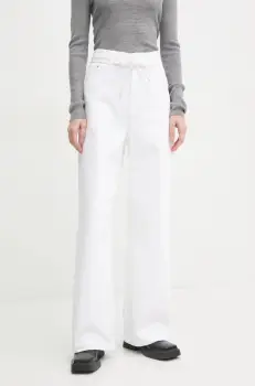 Day Birger et Mikkelsen pantaloni Elijah femei, culoarea alb, DAY65243555 imagine