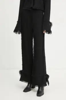 Day Birger et Mikkelsen pantaloni Theodor femei, culoarea negru, drept, high waist, DAY65243519 imagine