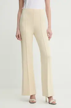 Day Birger et Mikkelsen pantaloni Wagner femei, culoarea bej, evazati, high waist, DAY65243772 imagine
