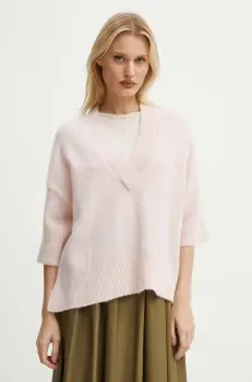 Day Birger et Mikkelsen pulover de lana Selda - Cozy Days RD femei, culoarea roz, DAY65243298 imagine