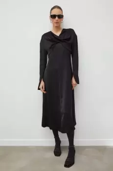 Day Birger et Mikkelsen rochie culoarea negru, midi, evazati imagine