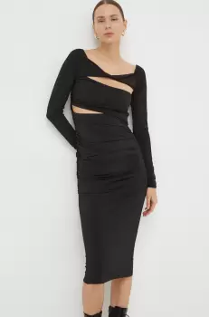 Day Birger et Mikkelsen rochie culoarea negru, mini, mulata imagine
