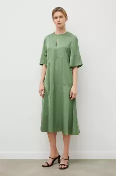 Day Birger et Mikkelsen rochie culoarea verde, midi, drept imagine