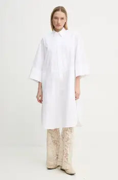 Day Birger et Mikkelsen rochie din bumbac Ambre culoarea bej, mini, oversize, DAY65243644 imagine