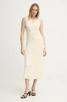 Day Birger et Mikkelsen rochie Ryleigh culoarea galben, midi, evazati, DAY65243750 imagine