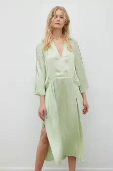 Day Birger et Mikkelsen rochie Tess culoarea verde, midi, oversize imagine