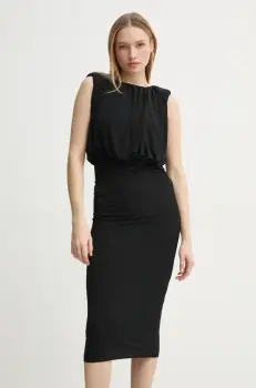 Day Birger et Mikkelsen rochie Virgine culoarea negru, midi, mulata, DAY65243771 imagine