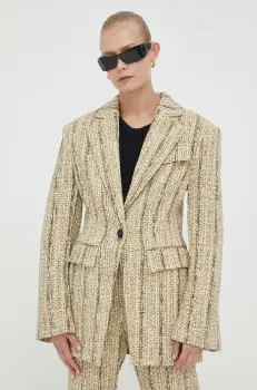 Day Birger et Mikkelsen sacou culoarea negru, un singur rand de nasturi, modelator imagine