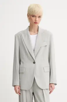 Day Birger et Mikkelsen sacou de lana Armand culoarea gri, un singur rand de nasturi, uni, DAY65243648 imagine