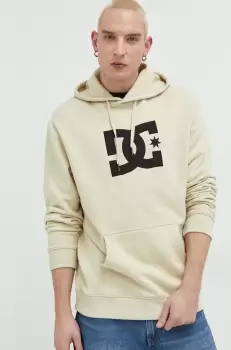 DC bluza barbati, culoarea bej, cu gluga, cu imprimeu imagine