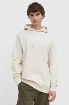 DC bluza barbati, culoarea bej, cu gluga, cu imprimeu, ADYFT03390 imagine