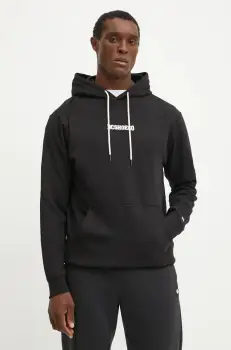 DC bluza barbati, culoarea negru, cu gluga, cu imprimeu, ADYFT03390 imagine