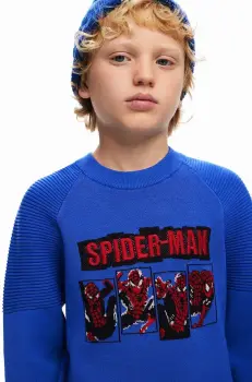 Desigual bluza copii SPIDERMAN cu imprimeu, 24WBJF02 imagine