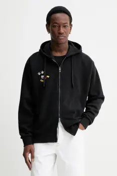 Desigual bluza MIXED DISNEY culoarea negru, cu gluga, cu model, 25WMSK15 imagine