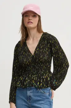 Desigual bluza OKAYAMA femei, culoarea negru, modelator, 24WWBW06 imagine