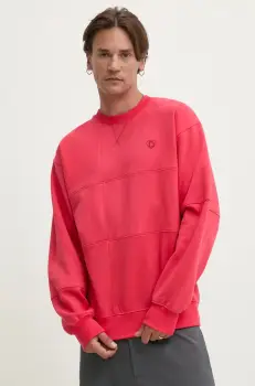 Desigual bluza OKLAHOMA barbati, culoarea rosu, 24WMSK14 imagine