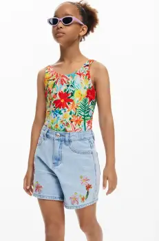 Desigual costum de baie dintr-o bucata pentru copii culoarea rosu, 25SGMK03 imagine