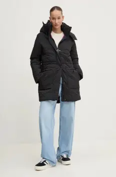 Desigual geaca AARHUS femei, culoarea negru, de iarna, 24WWEWAC imagine