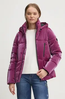 Desigual geaca FLAM femei, culoarea roz, de iarna, 24WWEWBP imagine