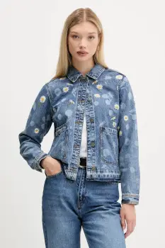 Desigual geaca jeans DAISY de tranzitie, 25WWED15 imagine