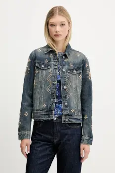 Desigual geaca jeans ESPEJOS de tranzitie, 25WWED11 imagine