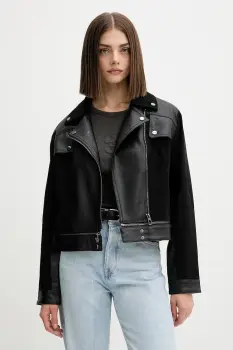 Desigual geaca ramones MOTOR culoarea negru, de tranzitie, 25WWEW53 imagine