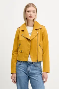 Desigual geaca ramones MUST culoarea galben, de tranzitie, 25WWEW69 imagine