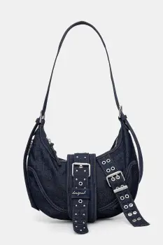 Desigual geanta de blugi BINDELLA CA culoarea bleumarin, 25WAXD24 imagine