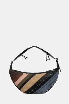 Desigual geanta QUEBEC WHIPSTITCH PAT culoarea negru, 25WAXP77 imagine