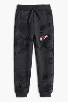 Desigual pantaloni de trening din bumbac pentru copii culoarea gri, cu imprimeu, 25WBPK06 imagine