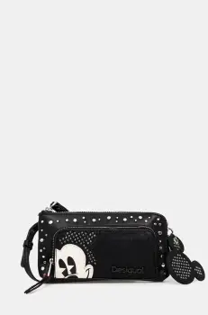 Desigual portofel MICKEY STUDSTYLE LIS culoarea negru, 24WAYP35 imagine