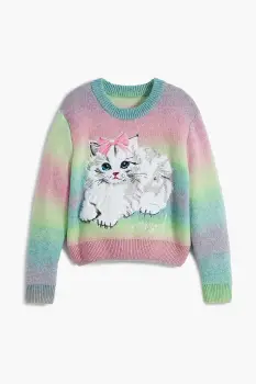 Desigual pulover copii culoarea turcoaz, light, 25WGJF03 imagine