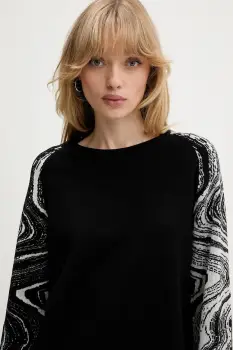Desigual pulover KODIAK culoarea negru, light, 25WWJF28 imagine