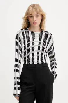 Desigual pulover NORUEGA culoarea negru, light, 25WWJF41 imagine