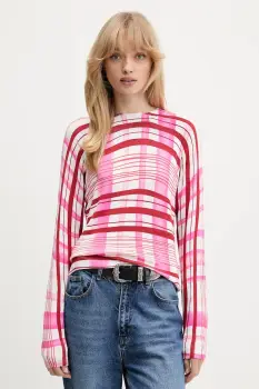 Desigual pulover NORUEGA culoarea roz, light, 25WWJF41 imagine