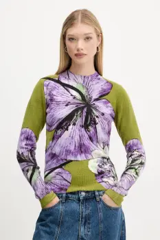 Desigual pulover ORQUIDEA LACROIX culoarea violet, light, 25WWJF42 imagine